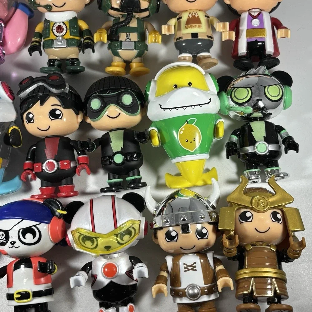 Ryans World Action Figures Lot of 24 Plastic Toys Cake Toppers Characters 3 Inch